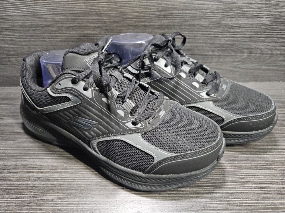 SKECHERS GO RUN CONSISTENT 2.0 Mens SIZE 9 220866WW LEATHER & MESH BLACK